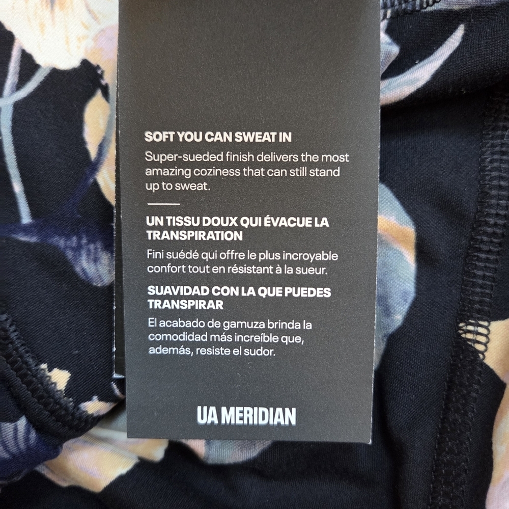 NWT Under Armour Meridian High-Rise Full Length Leggings | Floral Print - Picture 7 of 8